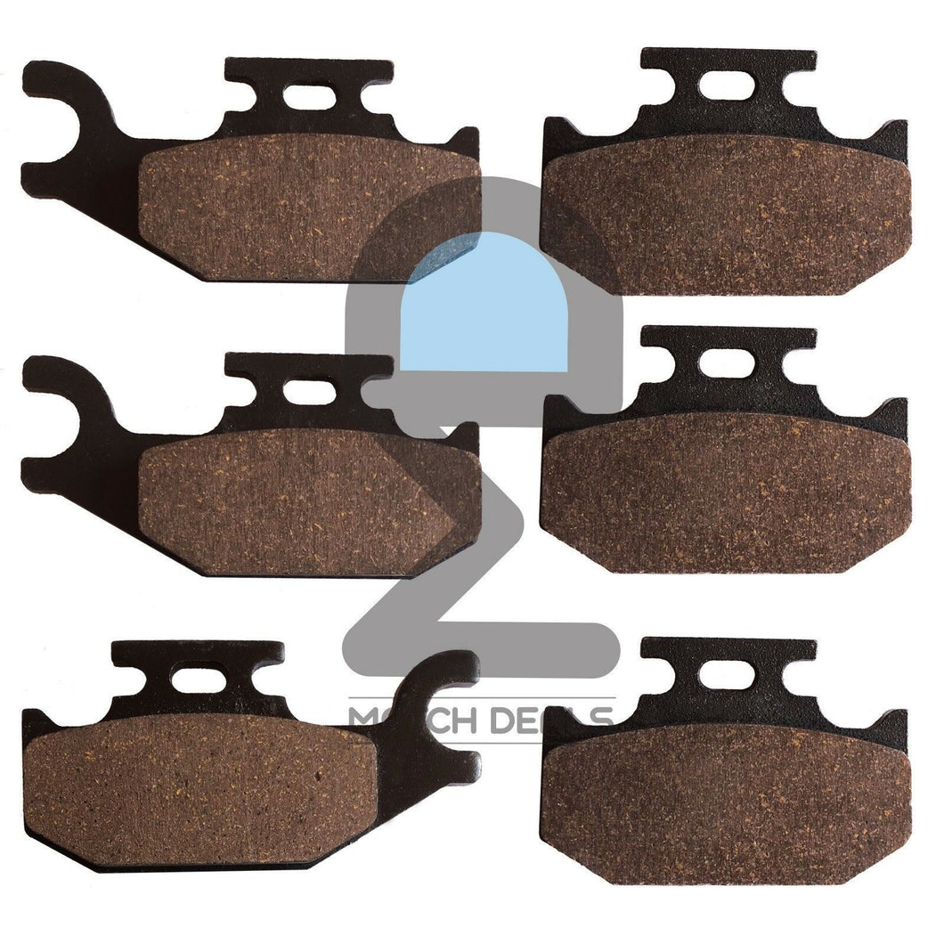 FRONT REAR BRAKE PADS FOR CAN-AM QUEST 650 2X4 2002 / QUEST 650 4X4 2002-2004