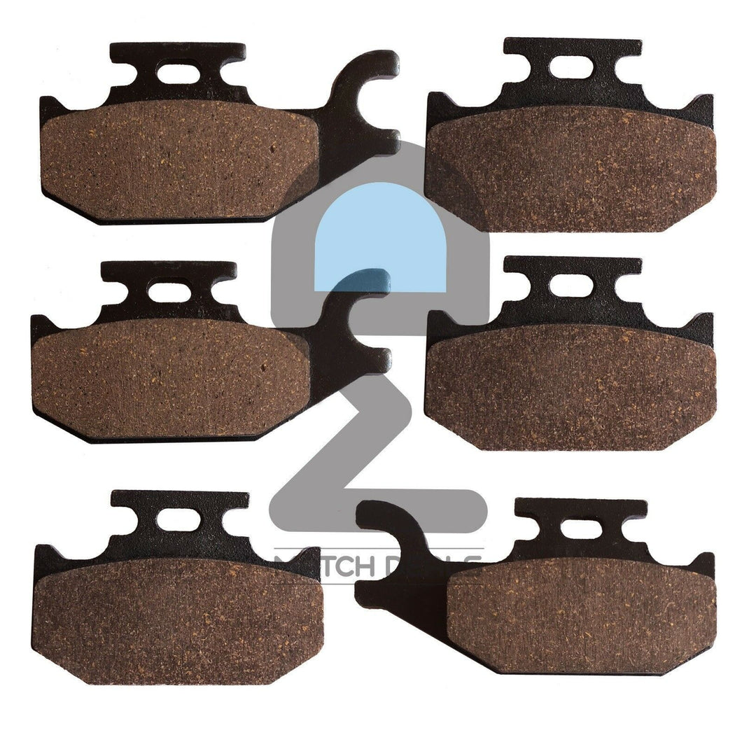FRONT REAR BRAKE PADS FOR CAN-AM OUTLANDER 500 STD XT 4X4 2007-2012