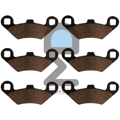 FRONT REAR BRAKE PADS FOR POLARIS HAWKEYE 300 2X4 2007 / HAWKEYE 300 4X4 2007