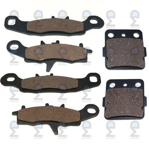 FRONT REAR BRAKE PADS FOR KAWASAKI KFX450R KSF450 2008-2014